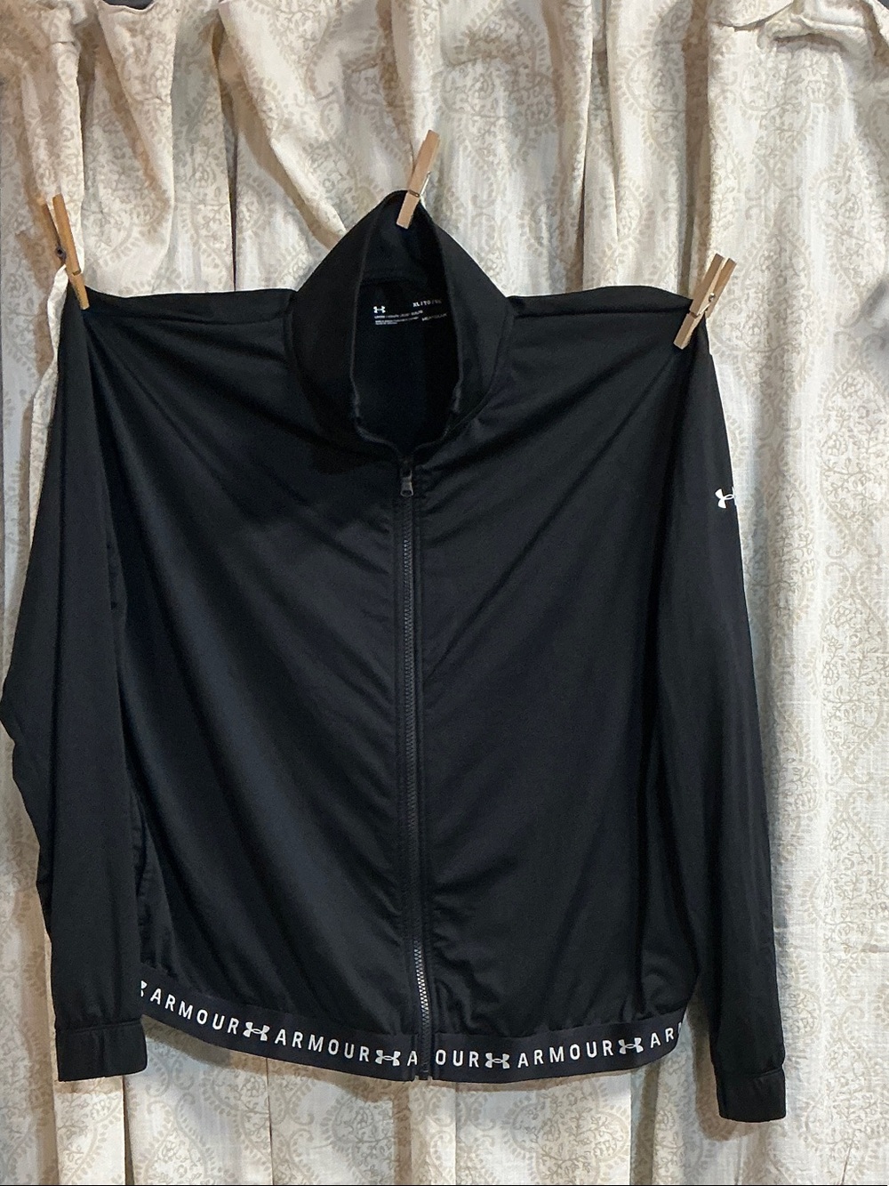 Under Armour Black Lightweight Full-Zip Track Jacket